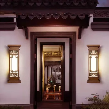 SOFEINA Наружный светильник, светодиодные настенные бра в китайском стиле, Водонепроницаемая лампа для домашнего балкона, Классическая 3