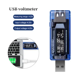 USB 5V 9V 12V 20V QC 2,0 3,0 OLED Ток Напряжение Зарядное Устройство Тестер Емкости USB Зарядное Устройство Доктор Измеритель Мощности Текстовый Вольтметр скидка 40%