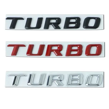Автомобильная наклейка с эмблемой Turbo, 3D металлические наклейки с эмблемой Turbo для Mercedes Benz C63 E300L, наклейка для ремонта боковой части крыла автомобиля