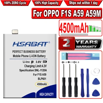 Аккумулятор HSABAT 4500mAh BLP601 для OPPO F1S A59 A59M A59S A53 A53T A53M