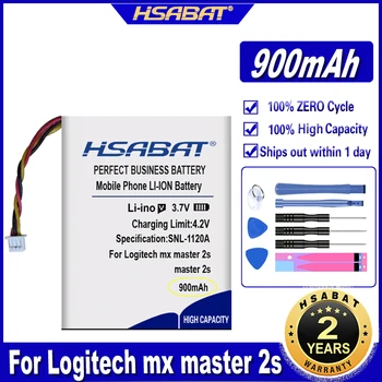 Аккумулятор HSABAT 533-000120 900 мАч для Logitech mx master 2s, MX Anywhere 2, Anywhere 2S, MX Ergo Batteries