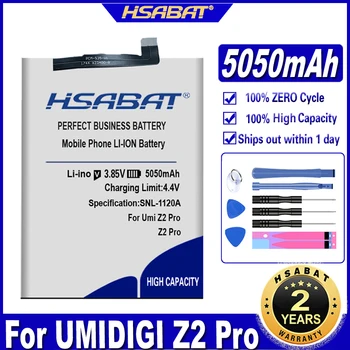 Аккумуляторы HSABAT Z2Pro 5050 мАч для аккумулятора UMI Umidigi Z2 Pro
