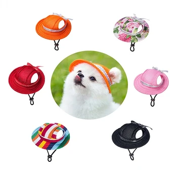 Бейсболка для собак с отверстиями для ушей, защищающая от солнца, для больших, средних и маленьких собак, летняя солнцезащитная шляпа для собак, походная шляпа для собак на открытом воздухе