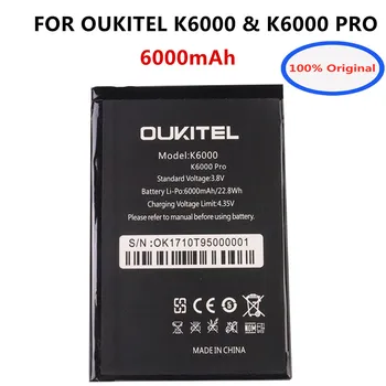Высококачественная Резервная Батарея 6000 мАч K6000 Для Oukitel K6000 & K6000 PRO 4G LTE Замена Батареи Телефона Bateria Batteries
