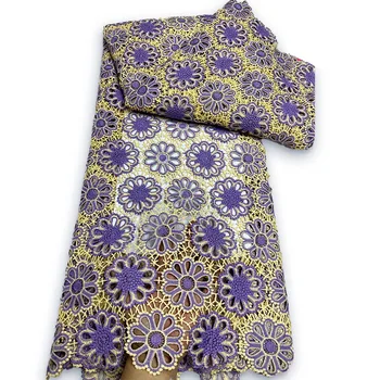 Гипюровый шнур, кружевная ткань с камнями, Новейшая Африканская кружевная ткань 2023 года, высококачественный материал для свадебного платья для шикарного платья 1