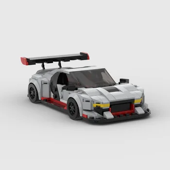 Гоночный Скоростной Игрушечный Автомобиль серии MOC Bricks R8 -GT3 Чемпионы Спортивный Автомобиль Строительные Блоки Автомобиль Кирпич Образование Детские Игрушки Для Мальчиков