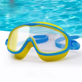 Детские плавательные очки с защитой от запотевания Очки для плавания в большой оправе Новые очки для плавания Детские очки для плавания
