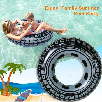 дизайн надувной шины для бассейна длиной 90 см, портативное надувное кольцо для плавания, Оборудование для плавания на летней пляжной вечеринке