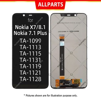 Дисплей для Nokia X7/8.1/7.1 Plus Замена дигитайзера с сенсорным ЖК-экраном TA-1119/TA-1128