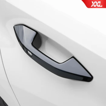 Для Audi A3 8Y 2022 2021 2020 Sportback Limousine Новый карбоновый узор Дверная Ручка Автомобиля Накладка Наклейка