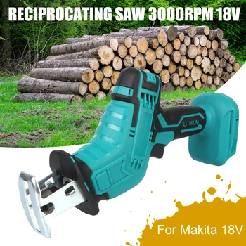 Для аккумулятора Makita 18V 18V 3000 об /мин Электрическая возвратно-поступательная пила Электрическая пила для резки металла, дерева