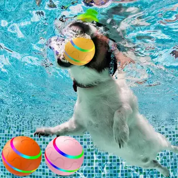 Забавный игрушечный мяч для собак, водонепроницаемая игрушка для домашних животных, игрушка для игры с дистанционным управлением, электрическая игрушка для домашних животных с мячом