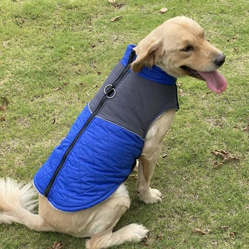 Зимняя одежда для собак, пальто, куртка, водонепроницаемая теплая одежда для собак, куртка, пальто для собак среднего размера, светоотражающая наружная куртка для собак