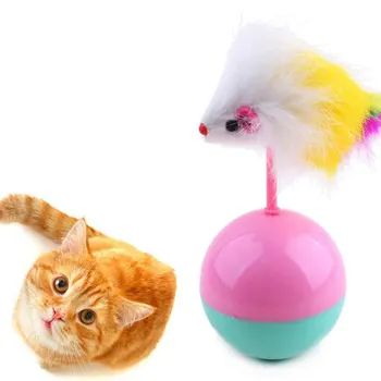 Игрушки для кошек, забавные принадлежности, мышь, неваляшка, игрушка для кошек, Плюшевые игрушки для собак с шариками, игрушки для кошек, обучающий котенок, аксессуары для домашних животных.