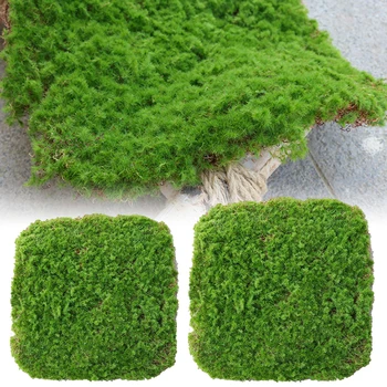 Имитация мохового газона, искусственный Луг, поддельный коврик из зеленой травы, ковер, самодельный микроландшафт, украшение пола в мини-саду