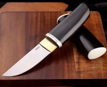 Карманный нож Palace Warrior I с прямым фиксированным лезвием, Лезвие M390, Рукоятка из черного дерева, Тактические Охотничьи Рыболовные EDC Ножи для выживания