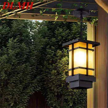 Классический подвесной светильник DLMH, уличная светодиодная лампа в стиле ретро, водонепроницаемая для украшения коридора дома