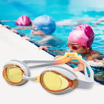 Комплект затычек для ушей Плавательные очки с 3D подгонкой Гибкие портативные очки для плавания под водой Шляпа с берушами Комплект зажимов для носа