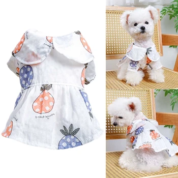 Костюм для домашних животных, летняя одежда для маленьких собак, нарядная одежда для собак женского пола G2AB