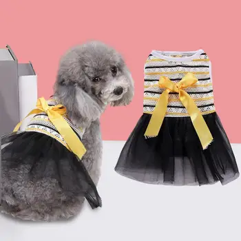 Красивое платье для щенка, удобное летнее платье для собаки, дизайнерское платье для двуногой собаки, платье принцессы