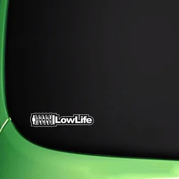 Креативная автомобильная наклейка Aliauto Low Life Автомобили, Аксессуары для мотоциклов, Виниловая наклейка для VW Nissan Suzuki Peugeot, 18 см * 4 см 5