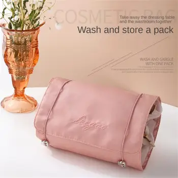 Многофункциональная косметичка 4-В-1, женская съемная сетчатая сумка, простая дорожная сумка для хранения, сумка для стирки, ленивый стиль