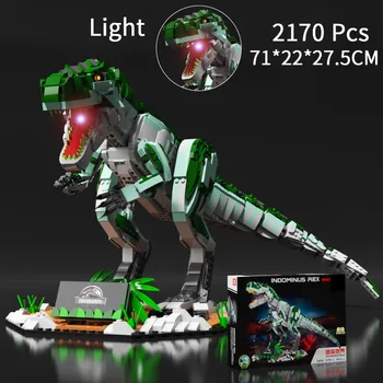 Модель мира динозавров юрского периода Тираннозавр Кирпичи Дракон Строительные блоки Игрушки для детей Подарки для мальчиков 2170шт