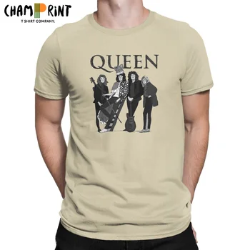 Мужская футболка Queen Band из чистого хлопка, новинка, футболки с круглым вырезом, футболки с коротким рукавом, одежда для вечеринок