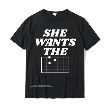 Мужская футболка She Wants The D Funny Guitar, крутые хлопковые мужские топы, футболки Street Company, спортивная рубашка Camisa