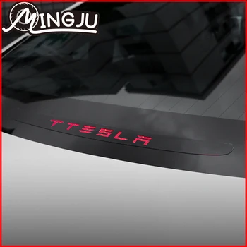 Наклейка на задний стоп сигнал 3D Акриловая наклейка для Tesla Model 3 2018 2019 автомобильные аксессуары Автозапчасти