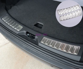 Наклейки на защитную пластину багажника автомобиля из нержавеющей стали для Land rover Discovery Sport 2015-2019 Аксессуары для защиты бампера