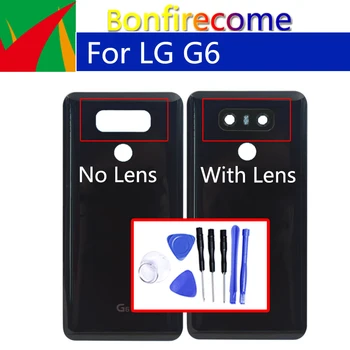 Новинка для LG G6 G6 + Корпус, дверца, крышка батарейного отсека, задняя крышка, корпус корпуса с заменой объектива камеры