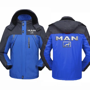 Новинка зимы 2023, мужская куртка с логотипом MAN Truck, повседневная куртка с капюшоном, Дизайн ветровки, Модное Ветрозащитное Удобное Дышащее пальто