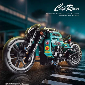 НОВЫЙ опытный мотоцикл City Bricks Модель Tech Строительные блоки для мотоциклов Игрушки для детей Подарки для мальчиков