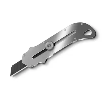 Новый универсальный нож из нержавеющей стали 18 мм, прочный сверхмощный промышленный цельнометаллический нож для обоев, нож для резки бумаги