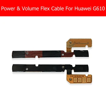 Оригинальный Гибкий кабель Питания и громкости Для Huawei G610 Боковой кнопочный переключатель гибкий кабель Для Huawei C8815 Детали переключателя Управления звуком