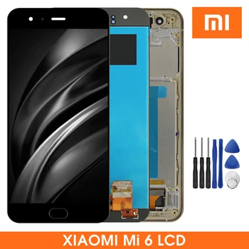Оригинальный Экран дисплея Mi 6, Для Xiaomi Mi 6 Mi6 MCE16 ЖК-дисплей с Сенсорным Экраном, Дигитайзер с Заменой Рамки Для Xiaomi 6