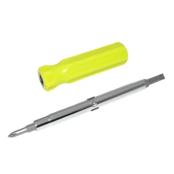 Отвертка 6 в 1 со съемным ручным инструментом, стальная ручка для ремонта инструмента, отвертка Прямая поставка