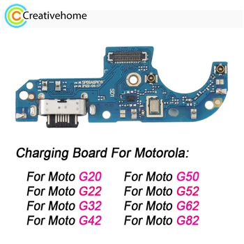 Плата Зарядного Порта для Motorola Moto G20 G22 G32 G42 G50 G52 G62 G82 Замена Док-станции для Зарядки через USB Телефона