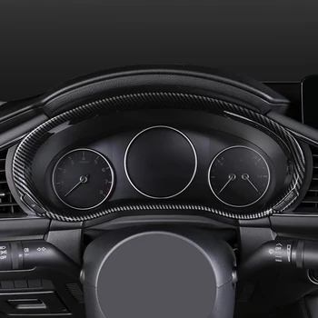 Приборная Панель Приборный Экран Декоративная Рамка Крышка Отделка ABS Из Углеродного Волокна Для Mazda 3/CX-30 CX30 2019 2020 2021 Автомобильные Аксессуары 2