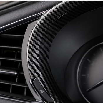 Приборная Панель Приборный Экран Декоративная Рамка Крышка Отделка ABS Из Углеродного Волокна Для Mazda 3/CX-30 CX30 2019 2020 2021 Автомобильные Аксессуары 4