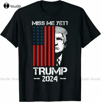 Рубашка Miss Me Yet Trump 2024 - Забавная Политическая футболка - Футболка Против Байдена, Мужские Пляжные рубашки, Модные Забавные Новые Xs-5Xl