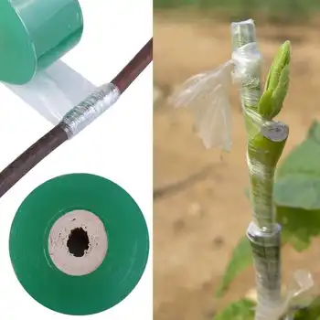 самоклеящаяся лента для прививки саженцев фруктовых деревьев длиной 100 м, Садовые инструменты 2,5 см * 100 м Зеленого цвета