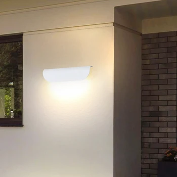 Современные настенные светильники SOFEINA в простом белом стиле, светодиодные, водонепроницаемые, IP65, для наружных и внутренних балконных лестниц 1