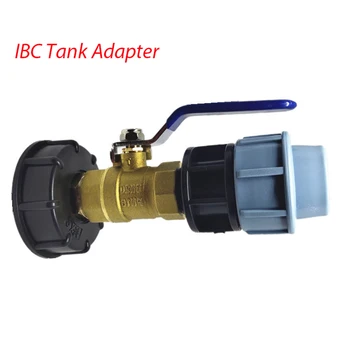 Соединитель адаптера бака IBC с грубой резьбой S60X6 25 мм Соединитель шланга садового бака для воды Адаптер ирригационного бака для IBC ton valve