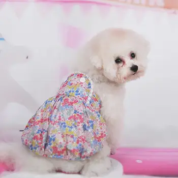 Стильное платье принцессы, Летняя одежда для домашних животных, платье для собак, милые дышащие наряды
