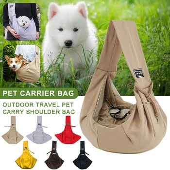 Сумка для собак, сумка для домашних животных через плечо, сумка для путешествий на открытом воздухе, Переносная сумка для кошек и щенков, Хлопковая Удобная сумка для переноски домашних животных