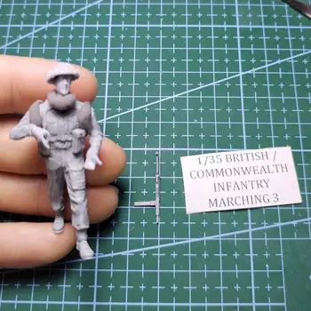 Фигурка из смолы 1/35 GK, британский солдат, в разобранном виде, неокрашенный комплект
