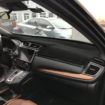 Черный коврик для приборной панели автомобиля, защищающий от света, антибликовый защитный чехол для Honda CRV CR-V 2017 Аксессуары для интерьера