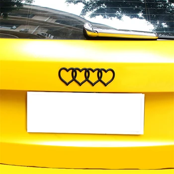 Этикетка на хвосте заднего багажника с логотипом Love Heart Высокая прочность Высокая устойчивость к атмосферным воздействиям Прочные Автомобильные аксессуары Этикетка на хвосте Abs